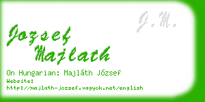 jozsef majlath business card